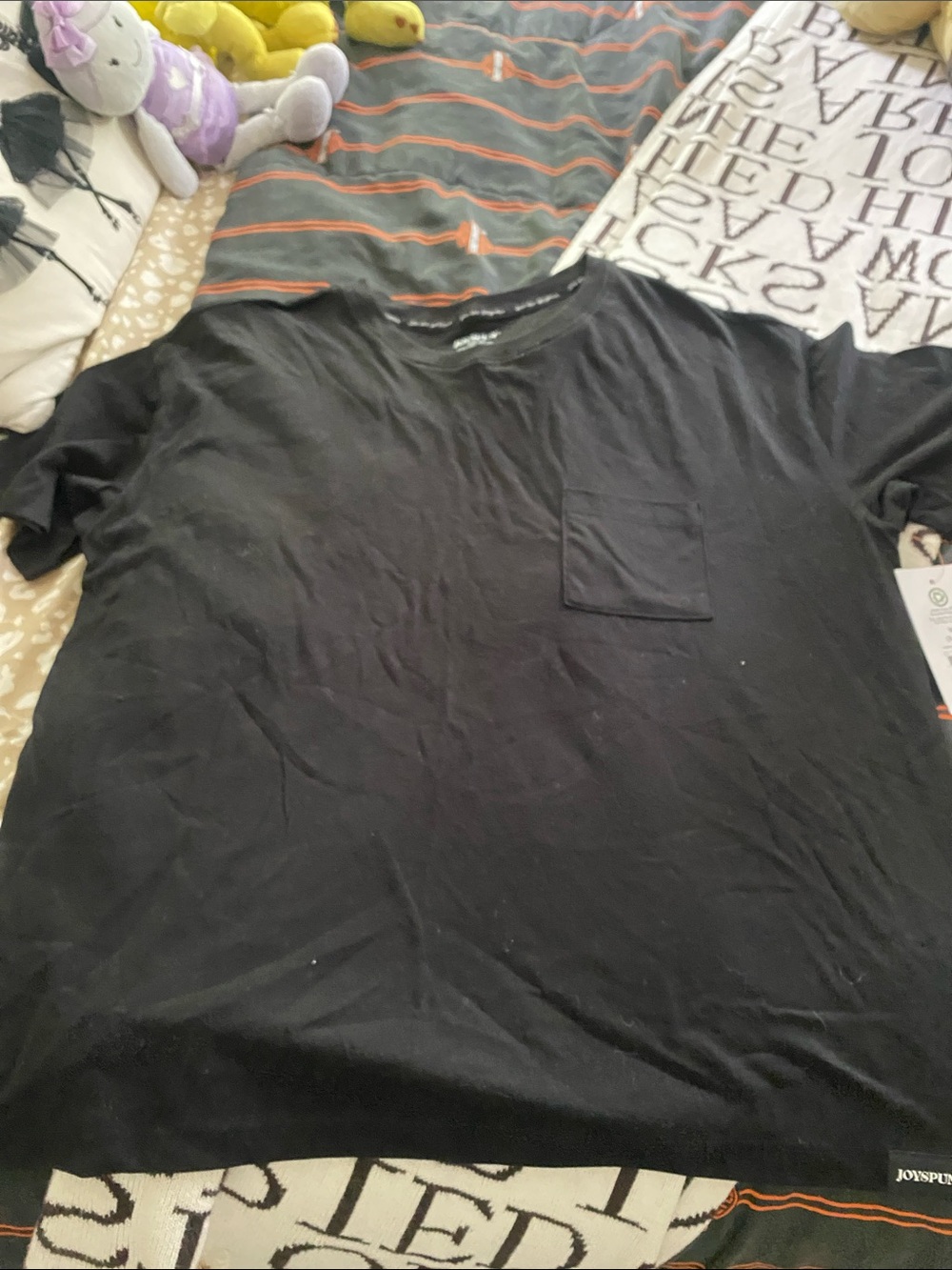 Joules Black Short-Sleeve Pocket Tee - Casual Everyday Top